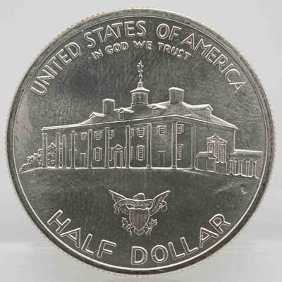 1982 Commemorative Washington Silver Half Dollar - additional view