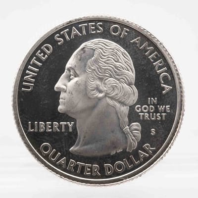 2004 American Proof Silver Quarter Wisconsin  - additional view
