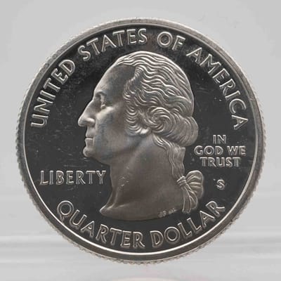 2000 American Proof State Silver Quarter Virginia - additional view
