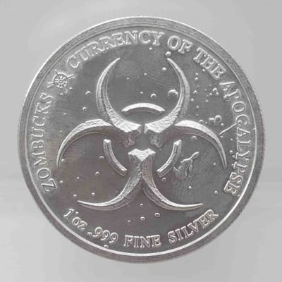 2017 Zombucks Walker 1oz .999 Silver Round - additional view