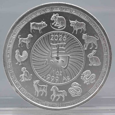 2026 Year Of The Horse 1oz Fine Silver Round  - additional view
