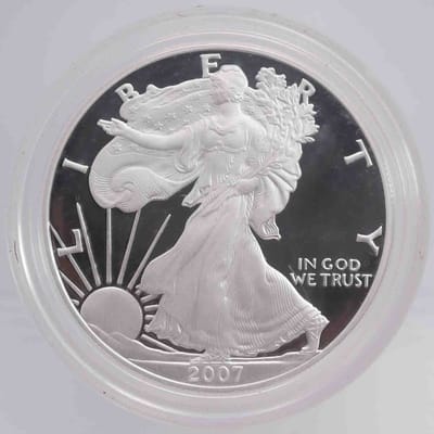 2007 Proof American Silver Eagle 1oz Coin