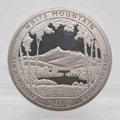 2013 White Mountain Proof Silver Quarter 90%