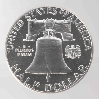 1962 Franklin Half Dollar 90% Silver Coin BU - additional view