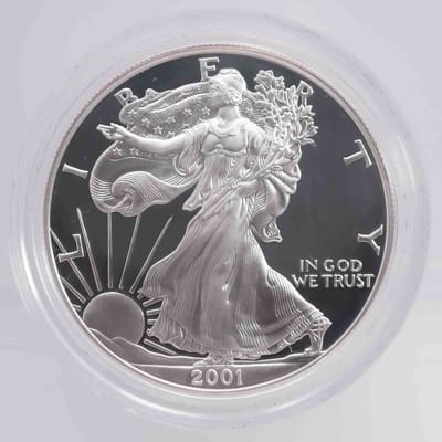 2001 Proof American Silver Eagle 1oz Coin