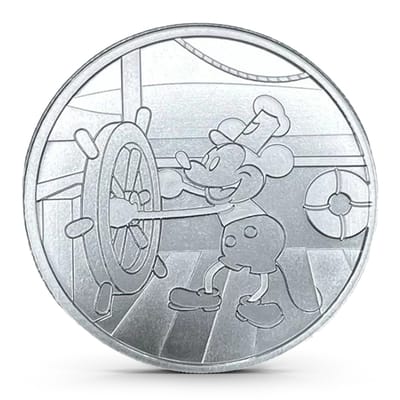  Steamboat Willie 1oz Silver Round