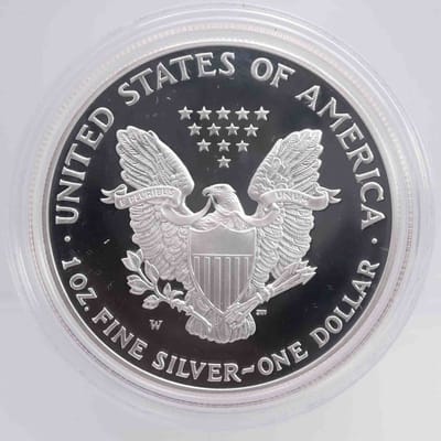 2001 Proof American Silver Eagle 1oz Coin - additional view