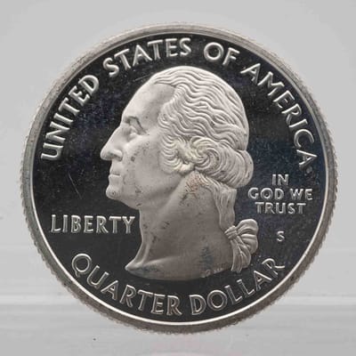 2006 American Proof Silver Quarter North Dakota - additional view