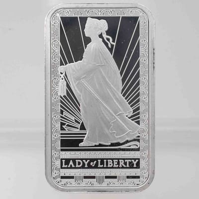 PAMP Suisse Lady of Liberty 1oz Silver Bar