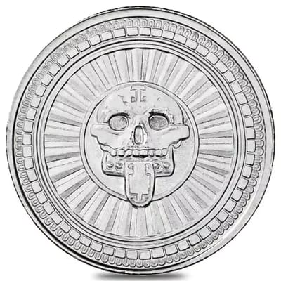  Aztec God Of Death 1oz Silver Round  - additional view