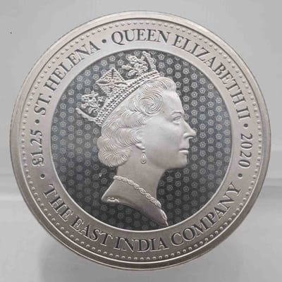 2020 St. Helena East India Company 1.25oz Silver C - additional view