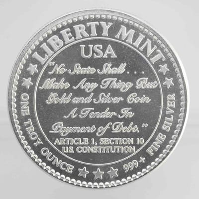 Liberty Mint Lady Liberty 1oz Silver Round - additional view