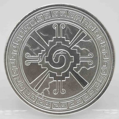  Aztec Yin And Yang 1oz Silver Round - additional view