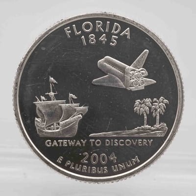 2004 American Proof Silver Quarter Florida