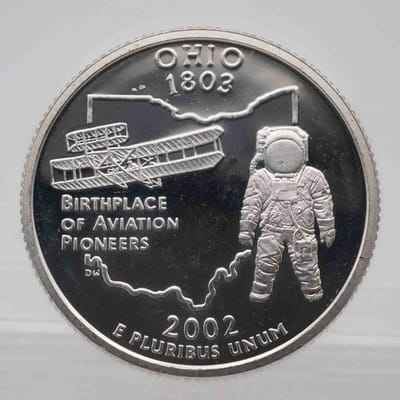 2002 American Proof Silver Quarter Ohio 