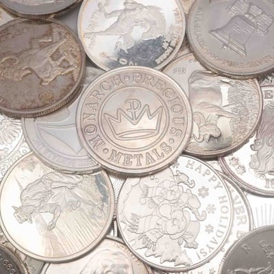 Random Design 1oz Silver Round - Mixed Condition - additional view