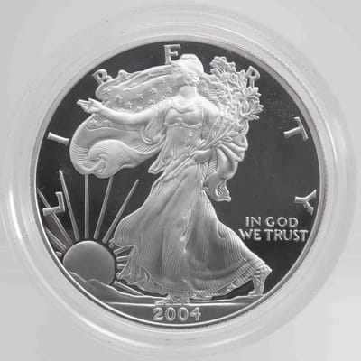 2004 Proof American Silver Eagle 1oz Coin