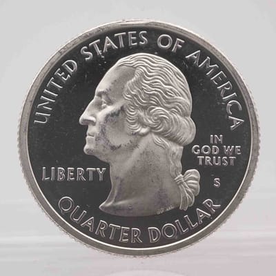 2002 American Proof Silver Quarter Arkansas - additional view