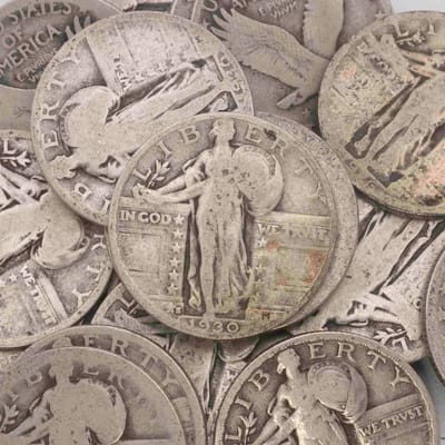 Random Year Standing Liberty Quarter Silver Coin 