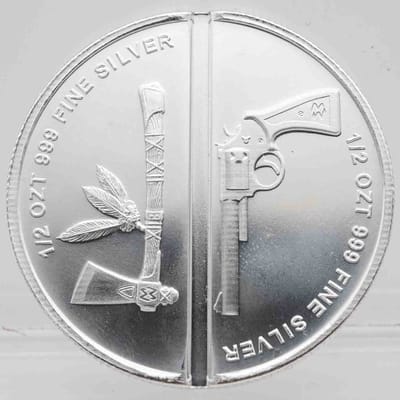  Elemetal Western Warrior 1oz Divisible Silver Rou - additional view