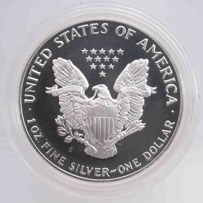 1989 Proof American Silver Eagle 1oz Coin - additional view