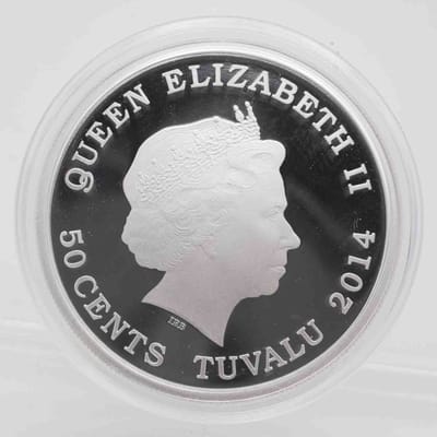 2014 Tuvalu “Lu” Prosperity Colorized Horse 1/2oz  - additional view