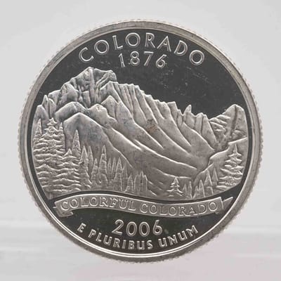 2006 American Proof Silver Quarter Colorado 