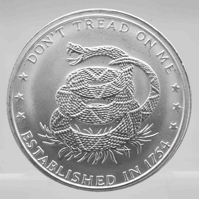 Don't Tread On Me 1oz Silver Round 