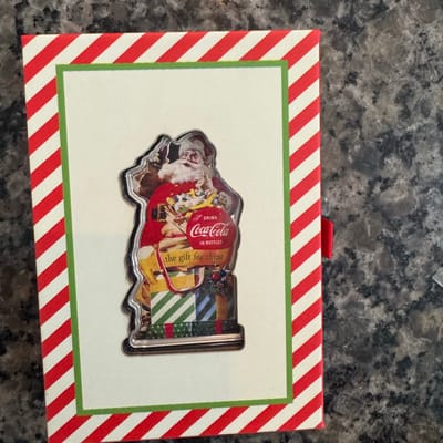 2014 Vintage Coca-Cola Santa .999 fine silver bar