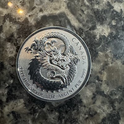 1oz Silver Canadian Dragon