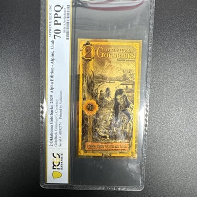 2025 Oklahoma 2 Goldback PCGS 70 PPQ