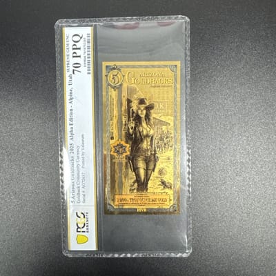 2025 Arizona 5 Goldback PCGS 70 PPQ