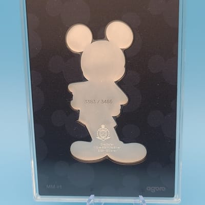 AGORO MICKEY MOUSE 1/2oz SILVER TIER 1 #3383/3485 - additional view