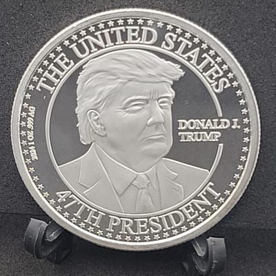 1 Oz .999 Fine Silver TRUMP ROUND  Limited Edition