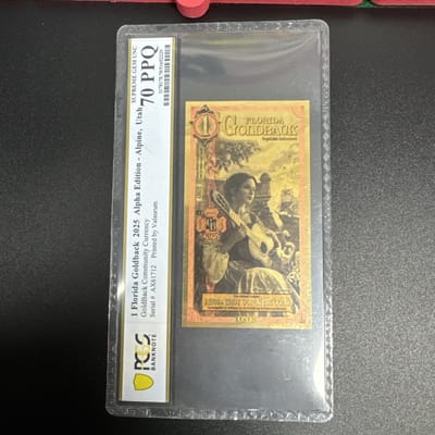 2025 Florida 1  Goldback PCGS 70 PPQ