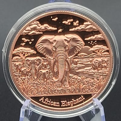 1 OZ COPPER  "ANIMAL WORLD COLLECTION" 4 PIECE SET, GET THEM ALL - additional view