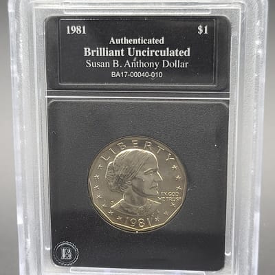 1981 Susan B Anthony Dollar Brilliant Uncirculated