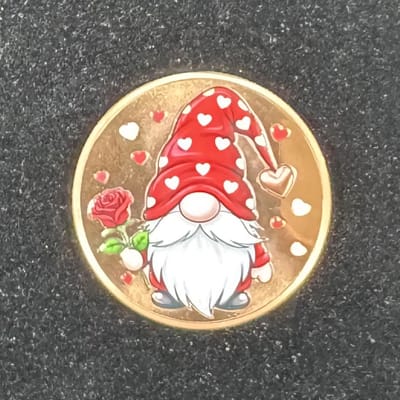 GNOME VALENTINE 1 oz Colorized .999 Copper Round 