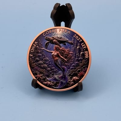 1 Oz Copper Libertad Mermaid. EXCLUSIVE TO MY PRECIOUS INVESTMENTS. ￼