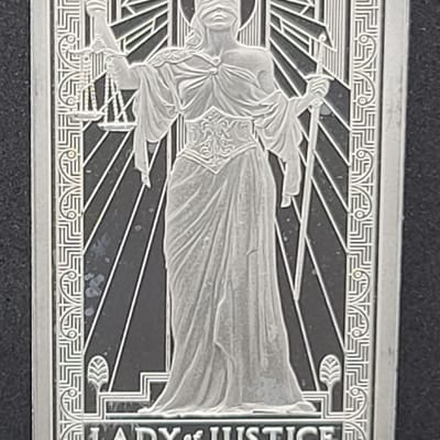 PAMP Suisse Lady of Justice 1 oz .999 Silver Bar