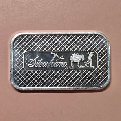 1 oz. SilverTowne Silver Bar - Trademark Prospecto - additional view