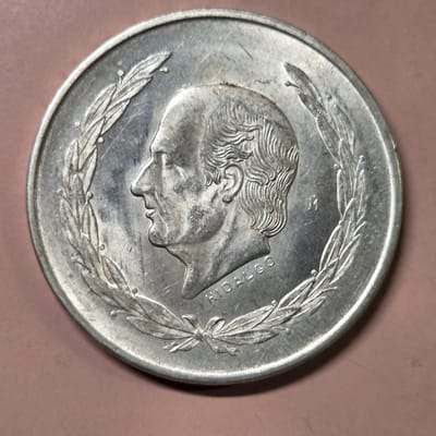 1953 Mexican Cinco Peso AU 0.643 oz of Silver