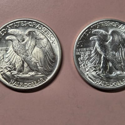 2 Walking Liberty Half Dollars BU $95 - additional view