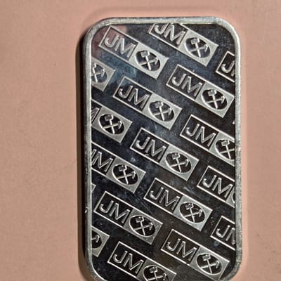 Vintage Johnson Matthey 1 oz Silver Bar 999 - additional view