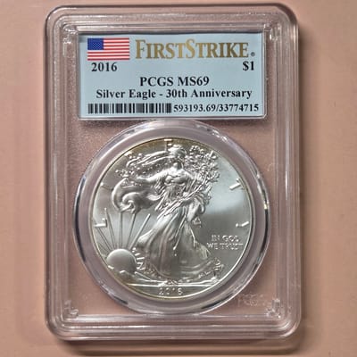 2016 American Silver Eagle MS69 999 1 oz