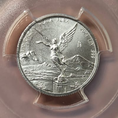 2024 1/10 oz Silver Mexican Libertad 999 MS69