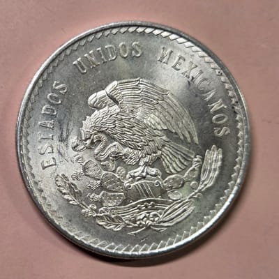 1948 5 Peso Cuauhtémoc  0.868 oz Silver - additional view