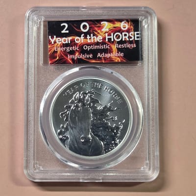 2026 Year of the Horse smi Silver 1 oz Round 999