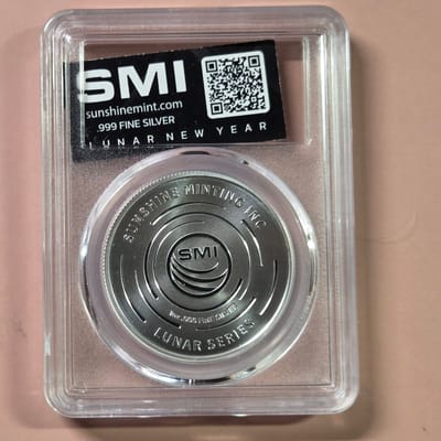 2026 Year of the Horse smi Silver 1 oz Round 999 - additional view