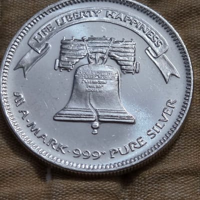 1984 Proof A Mark Silver Round 999 - additional view